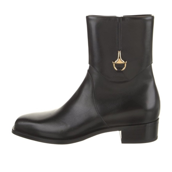 Gucci Leather Horsebit Boots - Picture 1 of 5